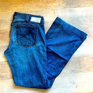 Ariat Women's Trouser Mid Rise Stretch Outseam Ella Wide Leg Jean